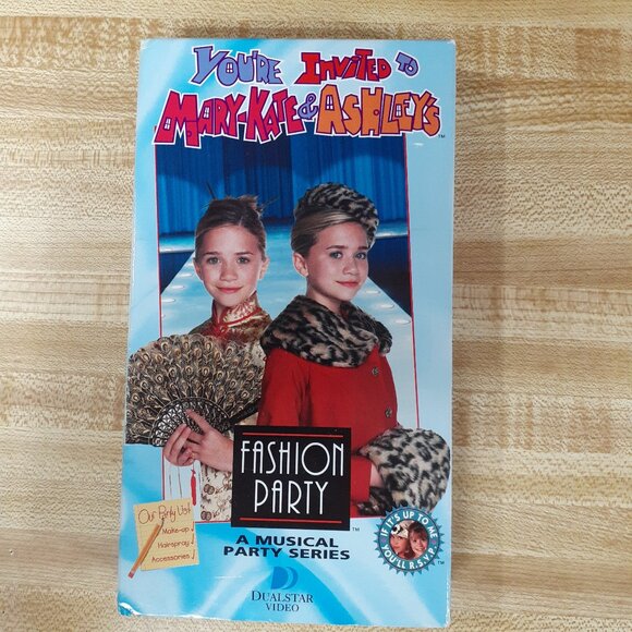 You're Invited To Mary Kate & Ashley's Fashion Party VHS 1999 Y2K Retro Kids - Picture 1 of 6